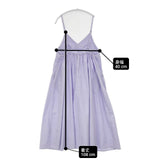 nest Robe コットンシルク超撥水キャミドレス 定価16390円 01232-1371 ワンピース ラベンダー レディース ネストローブ【中古】6-0601S∞