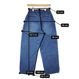 FREAK'S STORE スラックスデニムパンツ サイズM 1142248903825 デニムパンツ 25AW ブルー レディース フリークスストア【中古】5-1011G♪