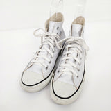 CONVERSE レザーオールスターHI 26.5cm ハイカット スニーカー ホワイト メンズ コンバース【中古】6-0202G◎