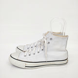 CONVERSE レザーオールスターHI 26.5cm ハイカット スニーカー ホワイト メンズ コンバース【中古】6-0202G◎