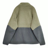 Columbia ヘビーウェイト シェルパ フリースジャケット サイズXL 定価27500円 ジャケット カーキ ブルーグレー メンズ コロンビア【中古】5-1108T♪