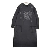 mina perhonen palmier スウェットワンピース サイズ40 定価39600円 ワンピース 21AW ブラック レディース ミナペルホネン【中古】5-1128T♪