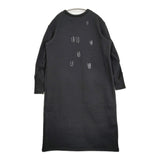 mina perhonen palmier スウェットワンピース サイズ40 定価39600円 ワンピース 21AW ブラック レディース ミナペルホネン【中古】5-1128T♪