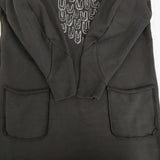 mina perhonen palmier スウェットワンピース サイズ40 定価39600円 ワンピース 21AW ブラック レディース ミナペルホネン【中古】5-1128T♪