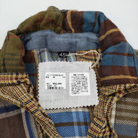 45R/45rpm 未使用 インドネルパッチワークのカシュクールブラウス 24AW ブラウン レディース フォーティーファイブアールピーエム【中古】5-1011M♪