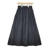 TOMORROWLAND collection リネンタックロングスカート 13059205501 ロングスカート 濃紺 ネイビー レディース トゥモローランド【中古】6-0326M∞