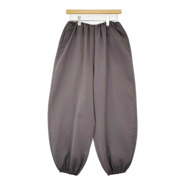 mizuiro-ind ストライプドローストリングイージーパンツ 定価19580円 パンツ 25SS グレー レディース ミズイロインド【中古】5-1011M♪