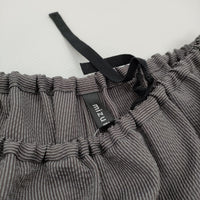 mizuiro-ind ストライプドローストリングイージーパンツ 定価19580円 パンツ 25SS グレー レディース ミズイロインド【中古】5-1011M♪