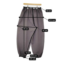 mizuiro-ind ストライプドローストリングイージーパンツ 定価19580円 パンツ 25SS グレー レディース ミズイロインド【中古】5-1011M♪