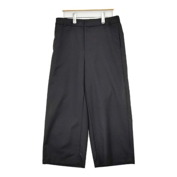 mizuiro-ind ウール混 イージースラックス パンツ ブラック レディース ミズイロインド【中古】5-1126T∞