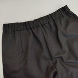 mizuiro-ind ウール混 イージースラックス パンツ ブラック レディース ミズイロインド【中古】5-1126T∞