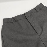 mizuiro-ind ウール混 イージースラックス パンツ グレー レディース ミズイロインド【中古】5-1126T∞