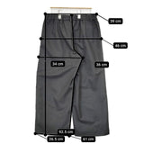 mizuiro-ind ウール混 イージースラックス パンツ グレー レディース ミズイロインド【中古】5-1126T∞