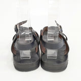 45R/45rpm レザー 908SANDALS サイズ1 サンダル ブラック レディース フォーティーファイブアールピーエム【中古】6-0417S◎