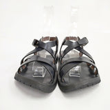 45R/45rpm レザー 908SANDALS サイズ1 サンダル ブラック レディース フォーティーファイブアールピーエム【中古】6-0417S◎
