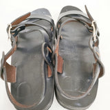 45R/45rpm レザー 908SANDALS サイズ1 サンダル ブラック レディース フォーティーファイブアールピーエム【中古】6-0417S◎