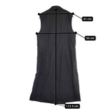 MARGARET HOWELL/FOX BROTHERS サマーウール SUMMER WOOL DRESS 578-4256001 ノースリーブ ワンピース 24AW ブラック レディース マーガレットハウエル/フォックスブラザーズ【中古】6-0202M∞