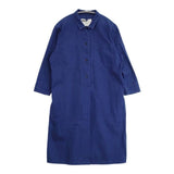 MHL. 595-6158500 DENIM CANVAS DRESS コットン プルオーバー ワンピース ブルー レディース エムエイチエル【中古】6-0214M∞
