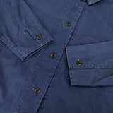 MHL. 595-6158500 DENIM CANVAS DRESS コットン プルオーバー ワンピース ブルー レディース エムエイチエル【中古】6-0214M∞