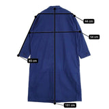 MHL. 595-6158500 DENIM CANVAS DRESS コットン プルオーバー ワンピース ブルー レディース エムエイチエル【中古】6-0214M∞