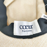 COEUR ペーパーハット 帽子 ハット ベージュ レディース クール【中古】6-0216M◎
