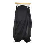 mame Sheer Draping Knitted Skirt サイズ1 定価60500円 ニット ロングスカート 25SS ブラック レディース マメクロゴウチ【中古】5-1014G♪