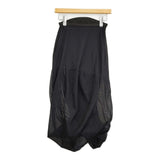 mame Sheer Draping Knitted Skirt サイズ1 定価60500円 ニット ロングスカート 25SS ブラック レディース マメクロゴウチ【中古】5-1014G♪