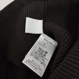 mame Sheer Draping Knitted Skirt サイズ1 定価60500円 ニット ロングスカート 25SS ブラック レディース マメクロゴウチ【中古】5-1014G♪