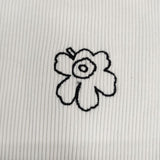 marimekko Surrea Piirto Unikko Placement 定価19800円 ウニッコ 刺繍 キャミソール タンクトップ ホワイト レディース マリメッコ【中古】6-0601S∞
