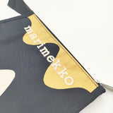 marimekko nuuka 2 pikku lokki 小物入れ ポーチ ブラック ベージュ レディース マリメッコ【中古】5-1130G∞