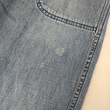 GRANDMA MAMA DAUGHTER サイドジップデニム ダメージ加工 ジーンズ デニムパンツ ブルー レディース グランマママドーター【中古】6-0205G∞