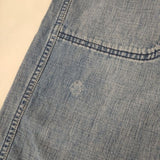 GRANDMA MAMA DAUGHTER サイドジップデニム ダメージ加工 ジーンズ デニムパンツ ブルー レディース グランマママドーター【中古】6-0205G∞