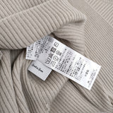 Spick and Span ウォッシャブル クルーネックリブニット 定価13200円 ニット 24AW ベージュ レディース スピックアンドスパン【中古】5-1014T♪