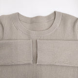 Spick and Span ウォッシャブル クルーネックリブニット 定価13200円 ニット 24AW ベージュ レディース スピックアンドスパン【中古】5-1014T♪