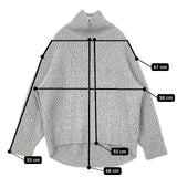 Spick and Span ハミルトンウール HAMILTONケーブルタートル セーター ニット グレー レディース スピックアンドスパン【中古】5-1126T∞