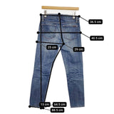 POLO RALPH LAUREN TOMPEINS SKINNY スキニーデニムパンツ デニムパンツ ブルー レディース ポロ・ラルフローレン【中古】6-0205G∞