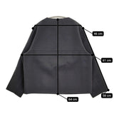 23区 ウールリバーショートブルゾン 46 15G 大きいサイズ 定価47300円 ノーカラージャケット 23AW チャコールグレー レディース 23区【中古】5-1128T♪