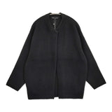 23区 未使用 【CLASSY.11月号掲載/洗える】ラクーンブレンドダブルフェイス ニットカーディガン 44 13G 定価33000円 24AW ブラック レディース 23区【中古】5-1128T♪