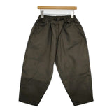 sasanqua by trees AN-126 Shuttle Pants シャトルパンツ 定価18480円 コットンワイド パンツ カーキ レディース サザンカバイツリーズ【中古】6-0214G∞