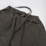 sasanqua by trees AN-126 Shuttle Pants シャトルパンツ 定価18480円 コットンワイド パンツ カーキ レディース サザンカバイツリーズ【中古】6-0214G∞