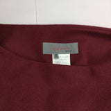 Yohji Yamamoto +NOIR ウール 切替 アシンメトリー ロングスカート ワインレッド レディース ヨウジヤマモト プリュス ノアール【中古】5-1126T∞