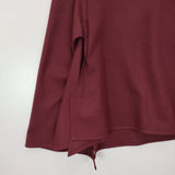 Yohji Yamamoto +NOIR ウール 切替 アシンメトリー ロングスカート ワインレッド レディース ヨウジヤマモト プリュス ノアール【中古】5-1126T∞