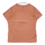 homspun 天竺半袖Tシャツ 定価6050円 241-6271 サイズM 半袖Ｔシャツ カットソー オレンジ レディース ホームスパン【中古】6-0601S∞