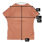 homspun 天竺半袖Tシャツ 定価6050円 241-6271 サイズM 半袖Ｔシャツ カットソー オレンジ レディース ホームスパン【中古】6-0601S∞