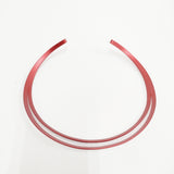 ISSEY MIYAKE ダブルメタルチョーカー チョーカー レッド レディース イッセイミヤケ【中古】5-1112G◎