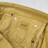 caqu 26104 Roll-up Boys コットン ロールアップ ボーイズ デニムパンツ イエロー レディース サキュウ【中古】6-0214G∞