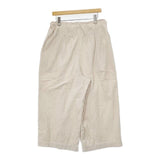 tumugu TB17339 ソフトコーデュロイ ワイド パンツ ベージュ レディース ツムグ【中古】5-1126T∞