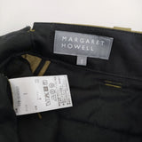 MARGARET HOWELL PLAIN WEAVE COTTON LINEN TROUSERS サイズ1 定価36300円 パンツ 25SS カーキ レディース マーガレットハウエル【中古】5-1014M♪
