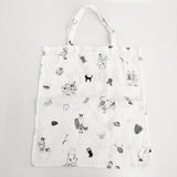 R&D.M.Co- ブリティッシュスポーツ リネン BRITISH SPORTS トートバッグ ホワイト ブラック レディース オールドマンズテーラー【中古】6-0104G∞