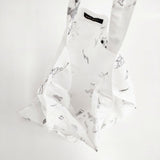 R&D.M.Co- ブリティッシュスポーツ リネン BRITISH SPORTS トートバッグ ホワイト ブラック レディース オールドマンズテーラー【中古】6-0104G∞